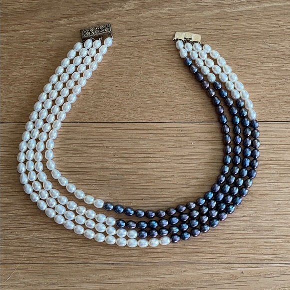 Freshwater pearl choker necklace - Picture 1 of 3